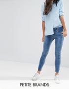 New Look Petite Super Skinny Jeans - Blue
