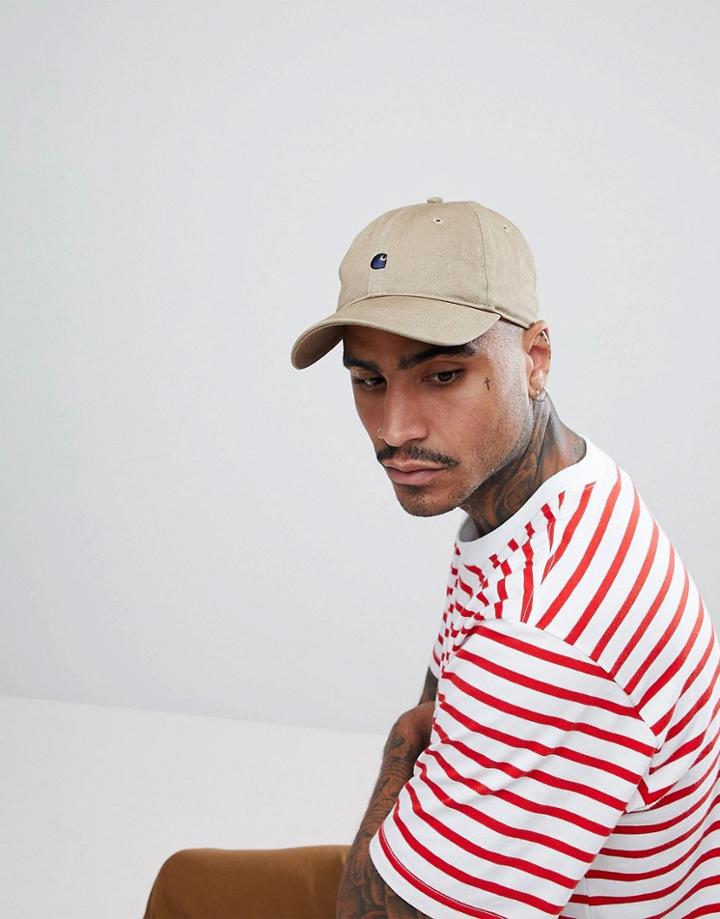 Carhartt Wip Madison Baseball Cap In Stone - Stone