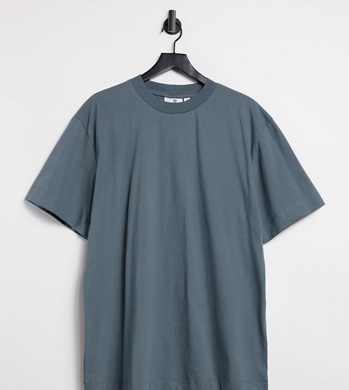Collusion Unisex T-shirt In Slate Gray-grey