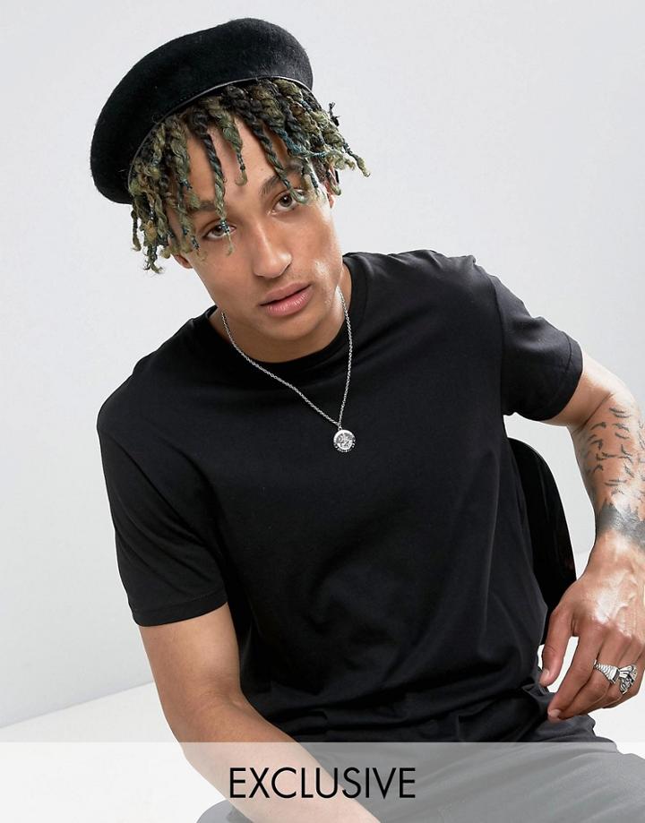 Reclaimed Vintage Inspired Beret In Black - Black