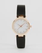Asos T Bar Sleek Watch - Black