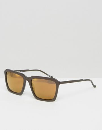 Kaibosh Right Angle Sunglasses - Brown