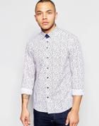Dickens And Browne Floral Shirt - White