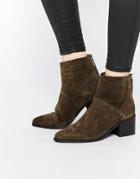 Asos Reckon Suede Ankle Boots - Gray