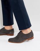 Ted Baker Granet Suede Brogue Shoes In Gray - Gray