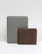 Fossil Bifold Wallet With Large Coin Pocket In Leather - Brown