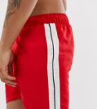 Ellesse Apiro Taping Swim Short In Red Exclusive At Asos - Red