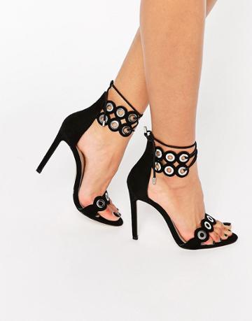 Asos Hammersmith Lace Up Heeled Sandals - Black