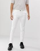 Jack & Jones Slim Fit Chinos - White