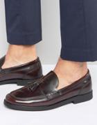 New Look Loafers With Tassels In Burgundy - Red