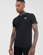 Good For Nothing Muscle T-shirt With Neck Logo In Black - Black
