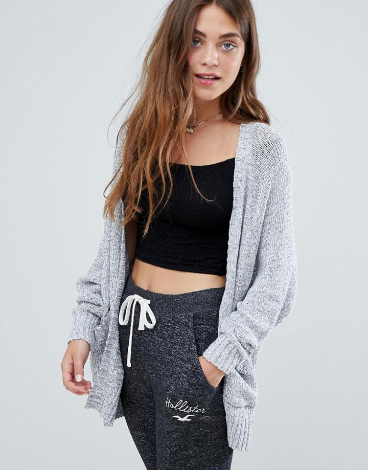 Hollister Drapey Boyfriend Cardigan - Blue
