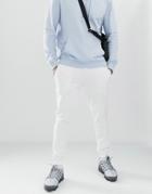 Asos Design Super Skinny Sweatpants In White
