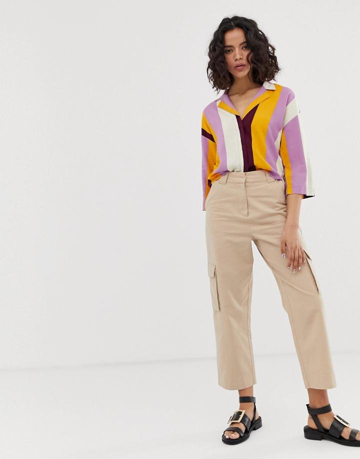 Native Youth Cargo Pants-cream