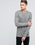 Esprit Slubby Crew Neck Jumper - Green