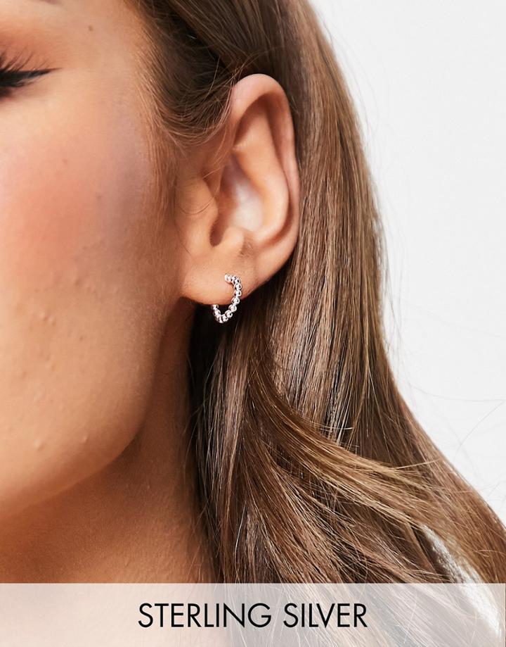 Kingsley Ryan Sterling Silver 25mm Fine Hammered Hoop Earrings