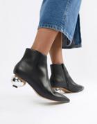 Asos Design Remix Ball Heel Boots - Black