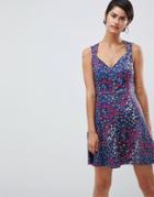 French Connection Frances Printed Skater Dress