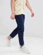 Asos Design Tapered Jeans In Indigo-blue