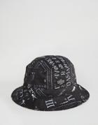 Criminal Damage Bucket Hat Script Print - Black