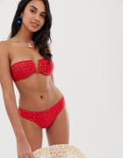 French Connection Fleur Spot Bikini Top