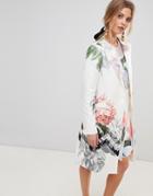 Ted Baker Arnot Coat In Palace Gardens Print - Multi