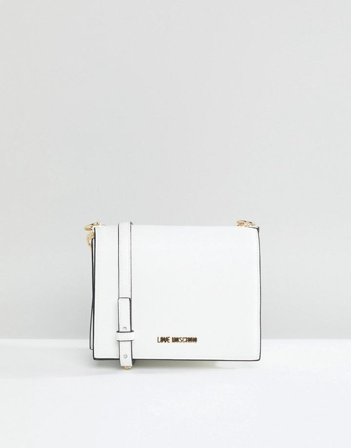 Love Moschino Chain Detail Logo Bag - White