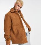 Reclaimed Vintage Inspired Cord Shacket In Brown