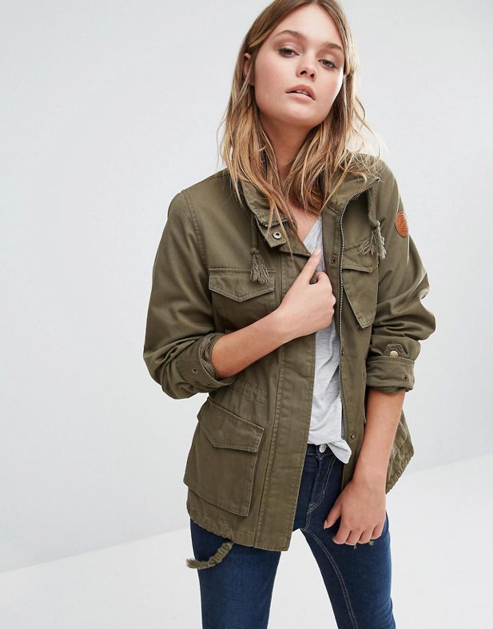 Blend She Utility Jacket - Grape Leaf
