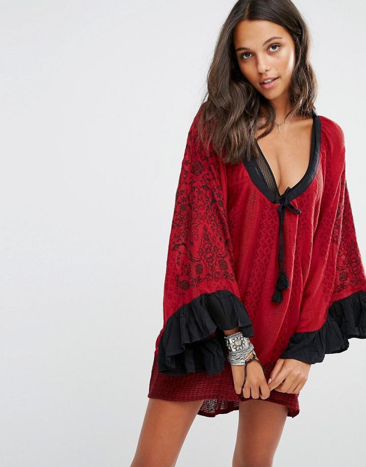 One Teaspoon San Juan Valley Deluxe Dress - Red