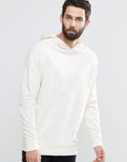 Only & Sons Hooded Sweat With Drop Shoulder - Blanc