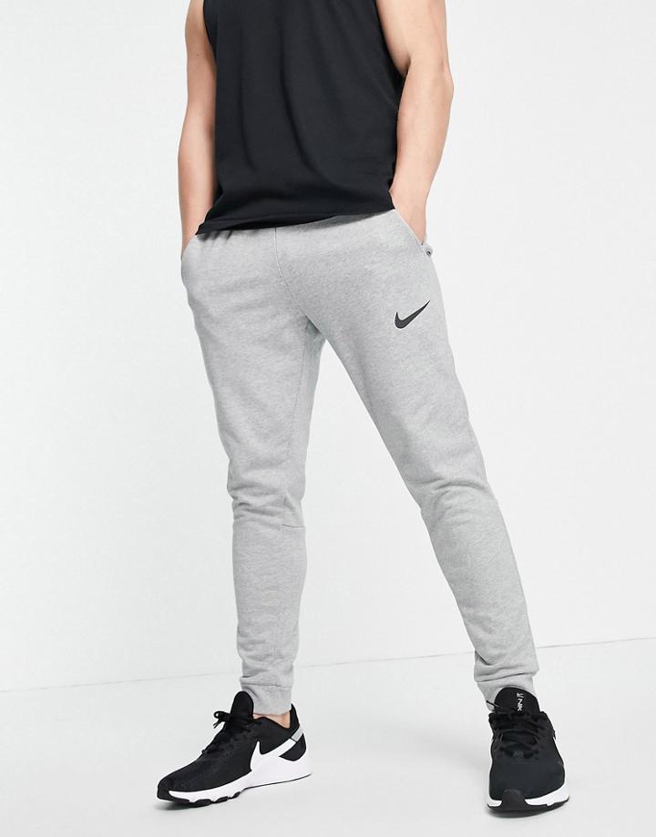 Nike Training Dri-fit Tapered Sweatpants In Light Gray