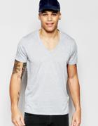 G-star Base T-shirt V-neck In Sea Heather - Sea Heather