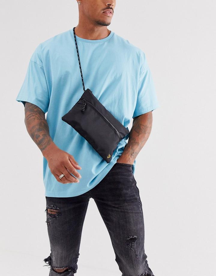 Farah Nylon Crossbody Bag In Black
