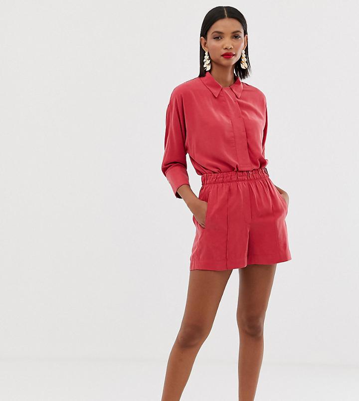 Mango Shorts Two-piece In Red - Red