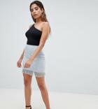 Naanaa Lace Mini Skirt With Frill Hem