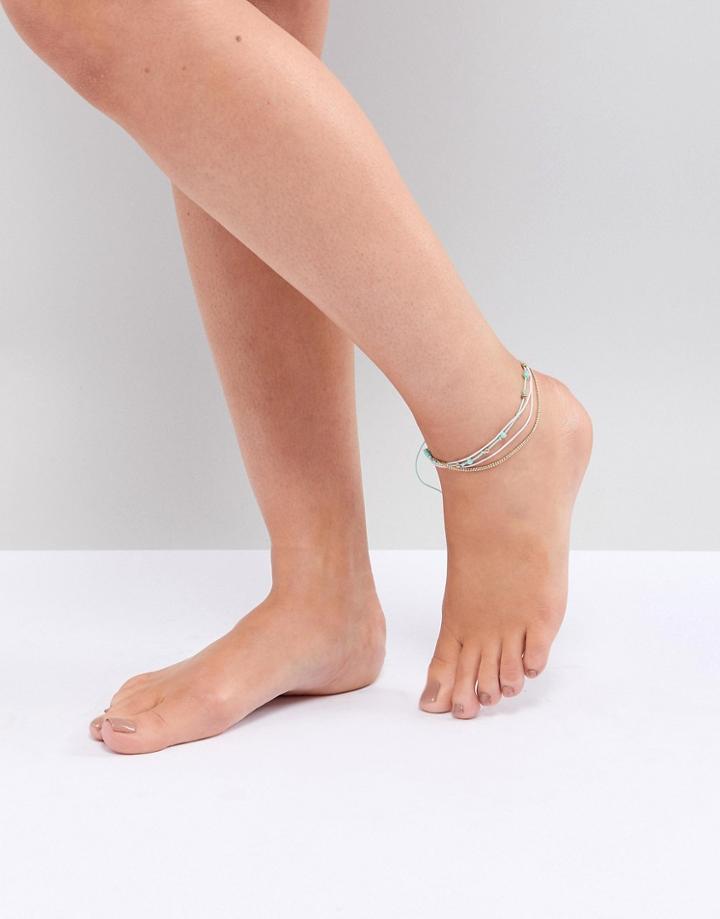 South Beach Friendship Bracelet Anklet - Multi