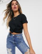 Asos Design Ultimate Organic Cotton T-shirt With Crew Neck In Black