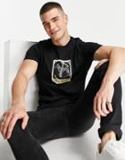 Ps Paul Smith Slim Fit Zebra Polaroid Logo T-shirt In Black