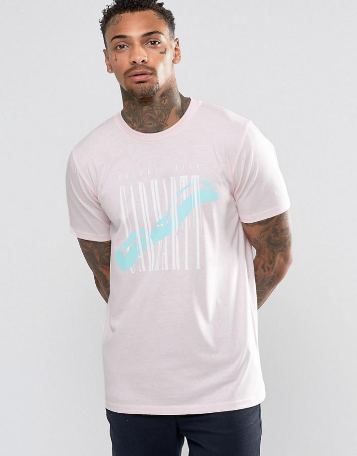 Carhartt Wip Large Stretch Logo T-shirt - Pink