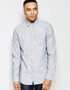 New Look Linen Shirt In Pale Blue In Regular Fit - Blue