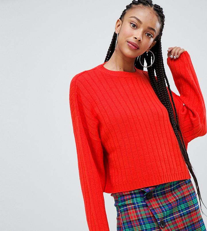Bershka Wide Sweater Knitted Sweater
