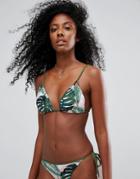 Seafolly Mix And Match Palm Beach Slide Triangle Bikini Top - Multi