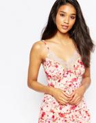 Gossard Watercolour Roses Cami Top - Pink