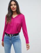 Vila Relaxed Collar Shirt - Pink
