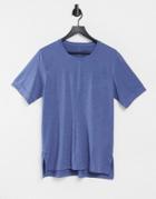 Nike Yoga T-shirt In Blue-navy