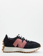 New Balance 327 Sneakers In Black And Pink