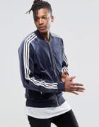 Adidas Originals Archive Velour Superstar Track Jacket Ay9222 - Blue