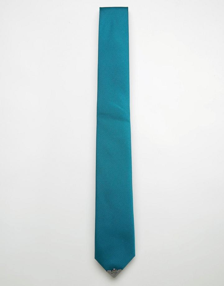 Noose & Monkey Tie With Metal Tipping - Green