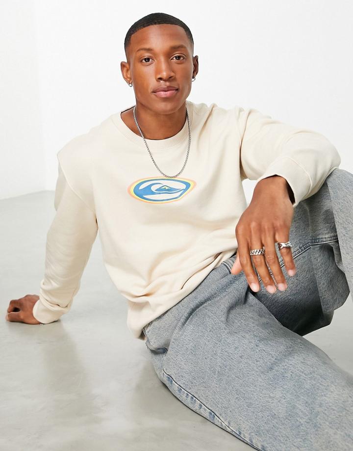 Quiksilver Temper Trap Sweatshirt In Cream-white